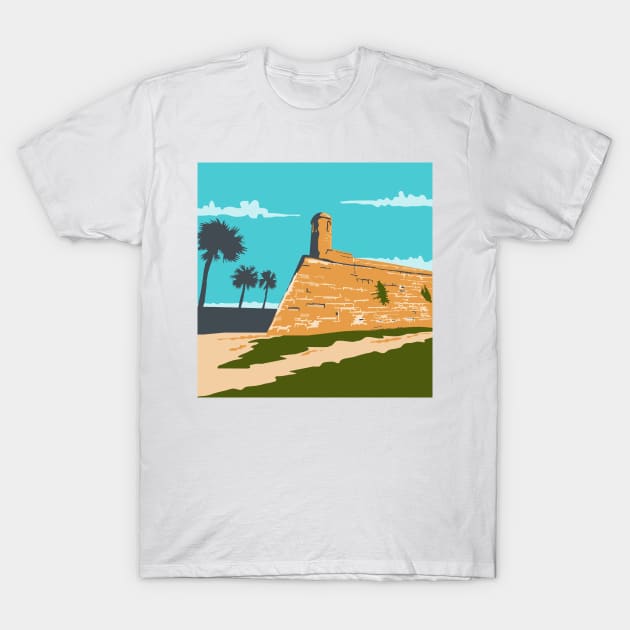 Fort Marion St. Augustine WPA T-Shirt by retrovectors